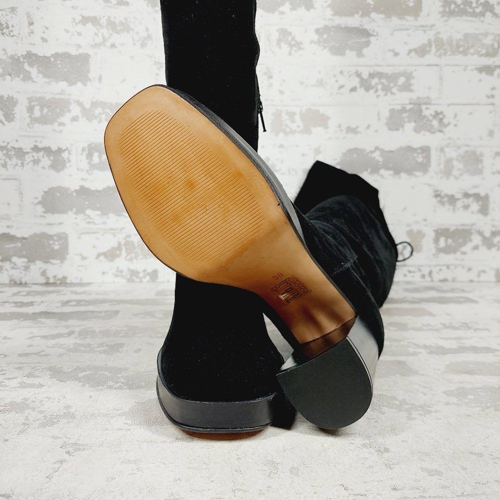 New FREE PEOPLE Suede Echo Platform Over The Knee Boots  C471 - Picture 10 of 15